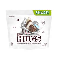 Hershey's HUGS Milk Chocolate and White Creme Candy Share Pack, 10.6 oz