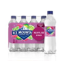ICE MOUNTAIN Sparkling Water, Raspberry Lime, 16.9...
️