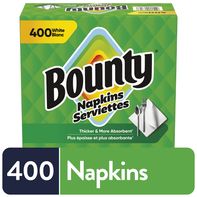 Bounty Paper Napkins, White, 400 Count️