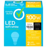 Simply Done Light Bulbs, LED, Soft White, 14 Watts️