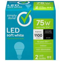 Simply Done Light Bulbs, LED, Soft White, 12 Watts️