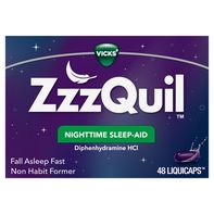 Vicks ZzzQuil Sleep Aid LiquiCaps, 50mg Diphenhydr...
️