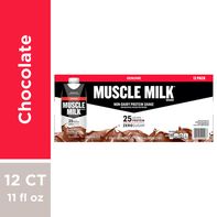 MUSCLE MILK Protein Shake, Zero Sugar, Chocolate, ...
️