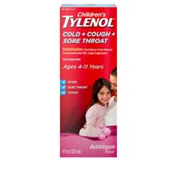 TYLENOL Cold, Cough, and Sore Throat, Bubblegum, 4...
️