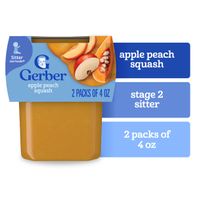 Gerber Stage 2 Baby Food Apple Peach Squash Puree ...
️