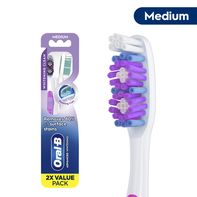 Oral-B 3D White Vivid Manual Toothbrushes, Medium ...
️