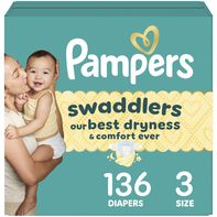 Pampers Swaddlers Disposable Diapers, Size 3, 136 ...
️