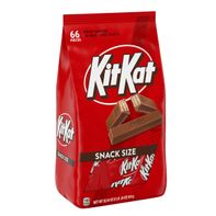 KIT KAT® Milk Chocolate Wafer Snack Size, Candy Bag, 32.34 oz (66 Pieces)