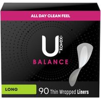 U by Kotex Balance Daily Wrapped Panty Liners, Lig...
️