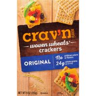Crav'n Flavor Crackers, Original, Woven Wheats️