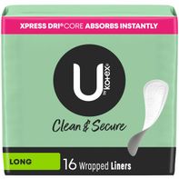 Kotex Clean & Secure Wrapped Panty Liners, Light A...
️