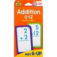 School Zone Flash Cards, Addition, 0-12️