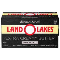 Land O Lakes Unsalted Extra Creamy Butter, Europea...
️