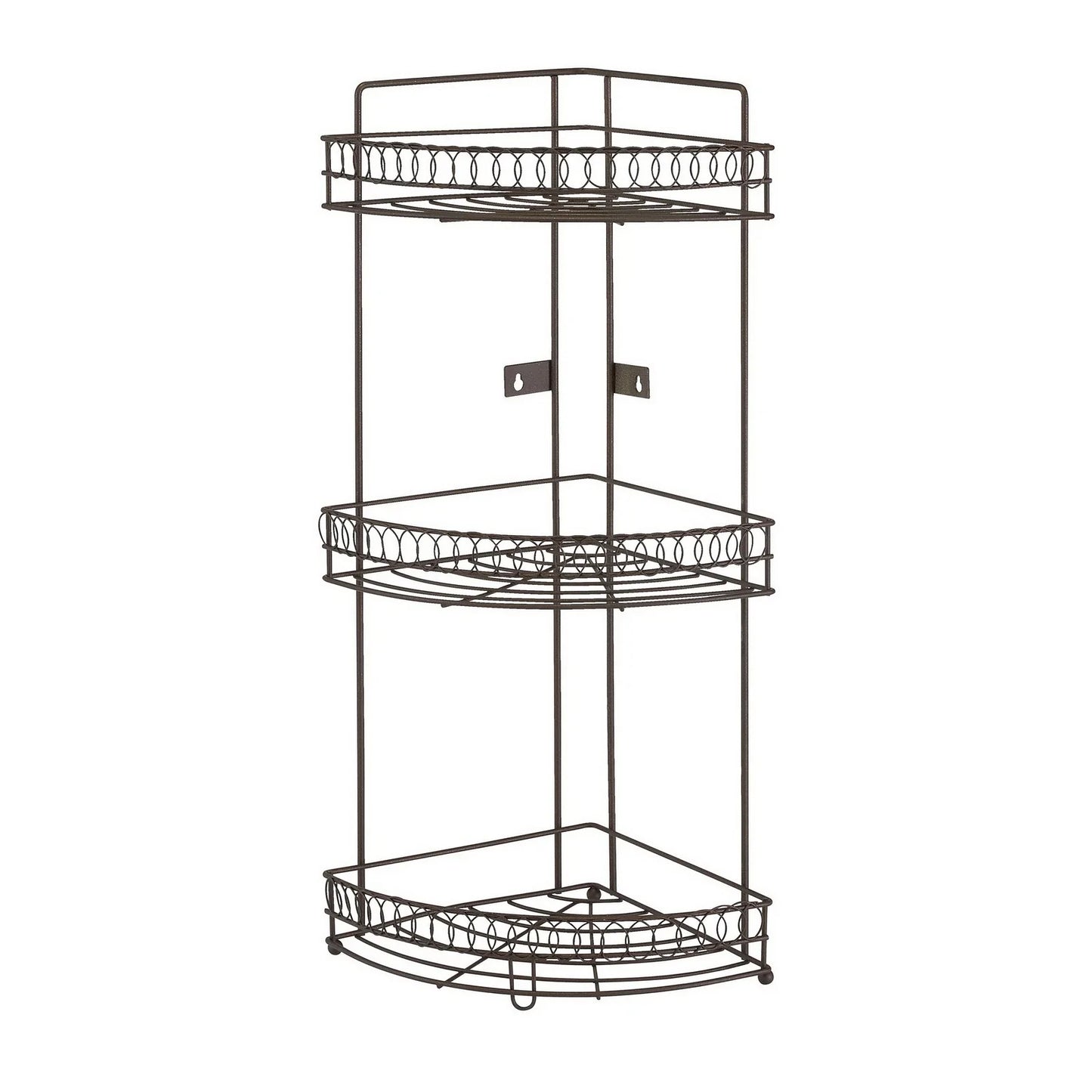 Bath Bliss 3 Tier Corner Bath Shelf in Curls Design