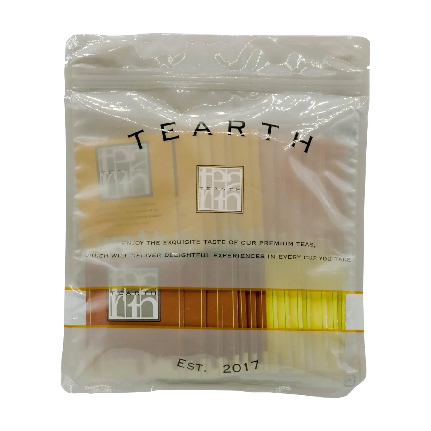 Tearth Honey Black Tea Set Of 4, 7 Individually Wrapped Tea Bags_