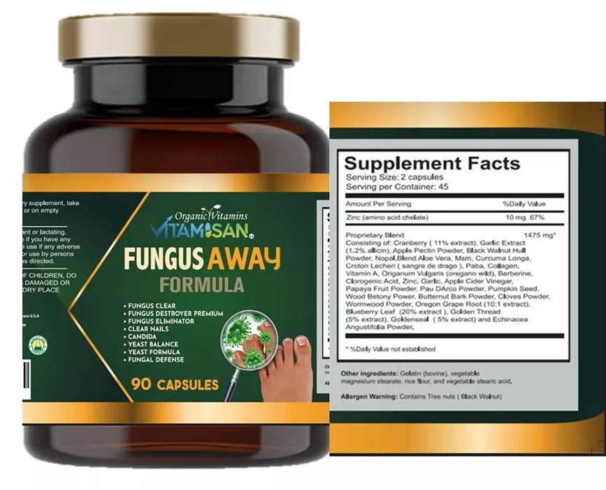CANDIDA AWAY Cleanse & Detox Antifungal, full clean support Pure Acidophilus 2